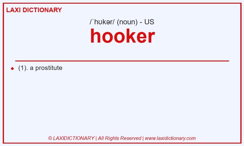 Definition hooker in American English