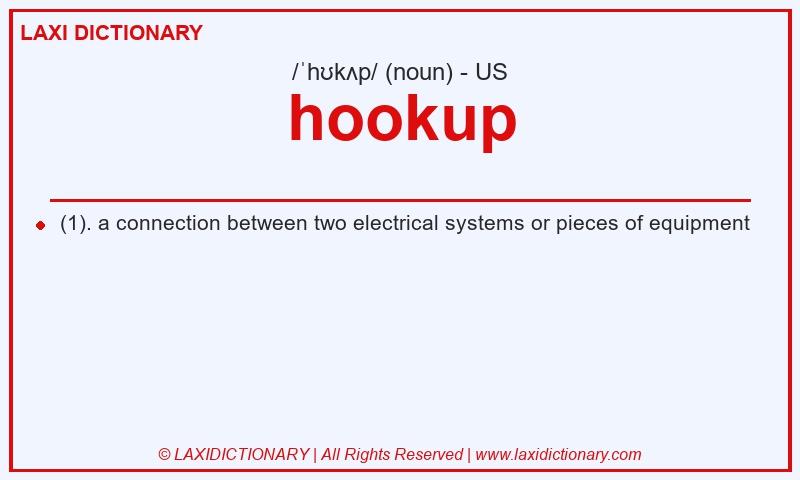 Definition hookup in American English