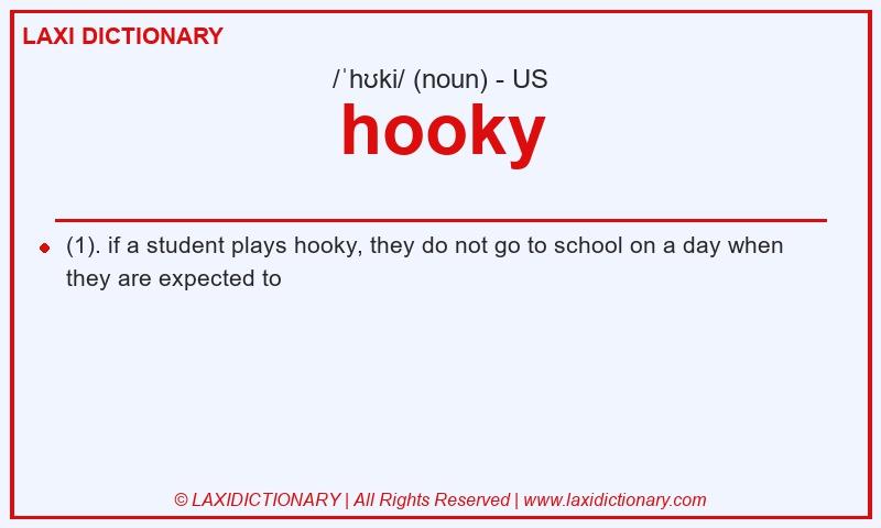 Definition hooky in American English