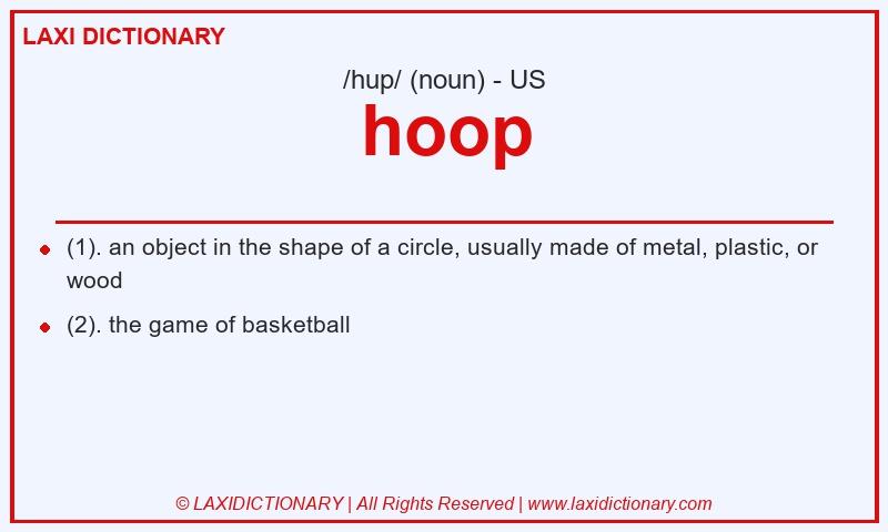 Definition hoop in American English