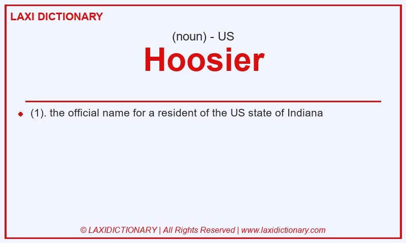 Definition Hoosier in American English