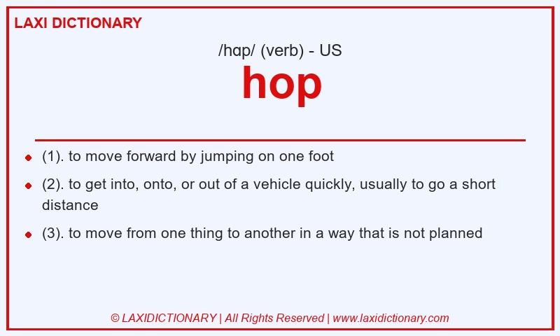 Definition hop in American English