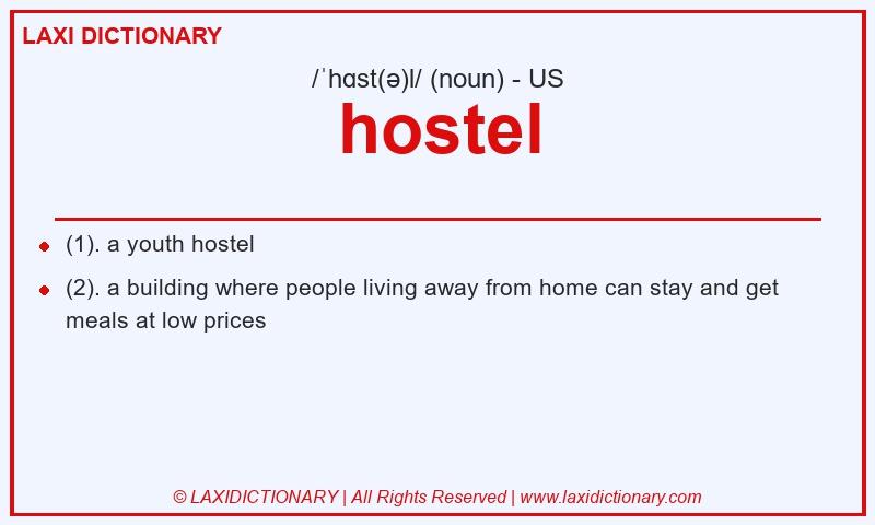 Definition hostel in American English