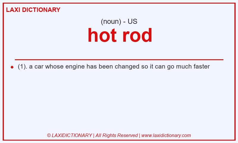 Definition hot rod in American English