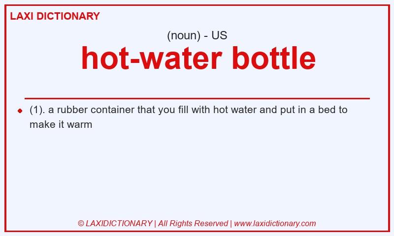 Definition hot-water bottle in American English