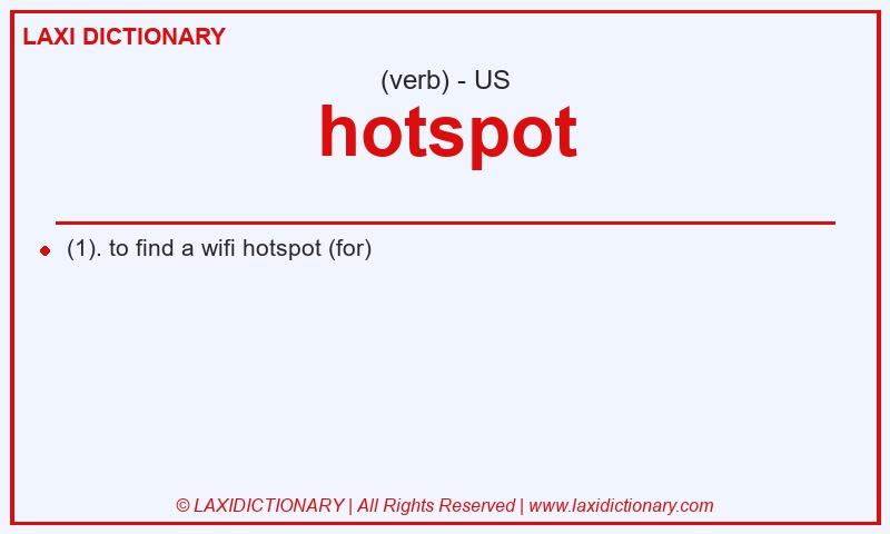 Definition hotspot in American English
