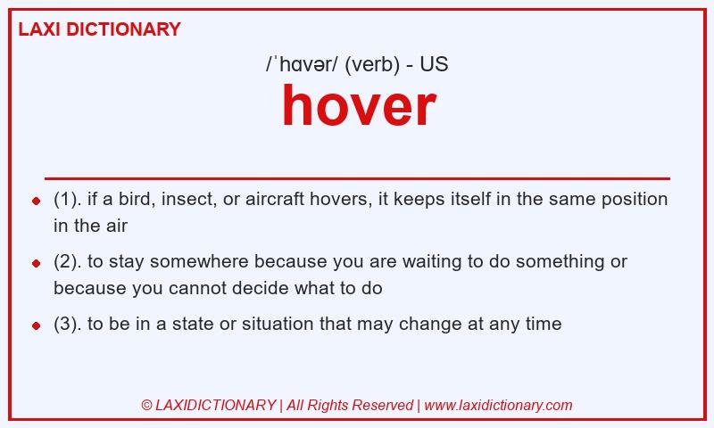 Definition hover in American English