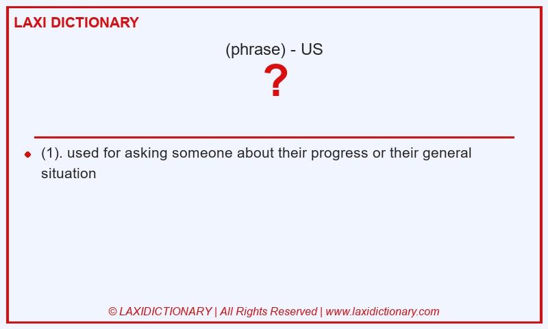 Definition ? in American English