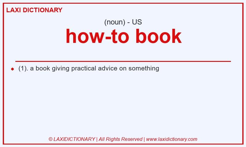 Definition how-to book in American English