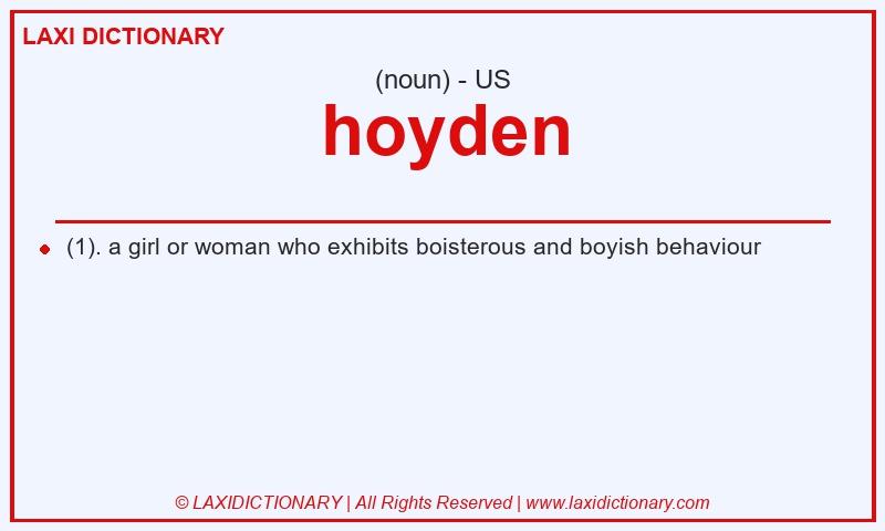Definition hoyden in American English
