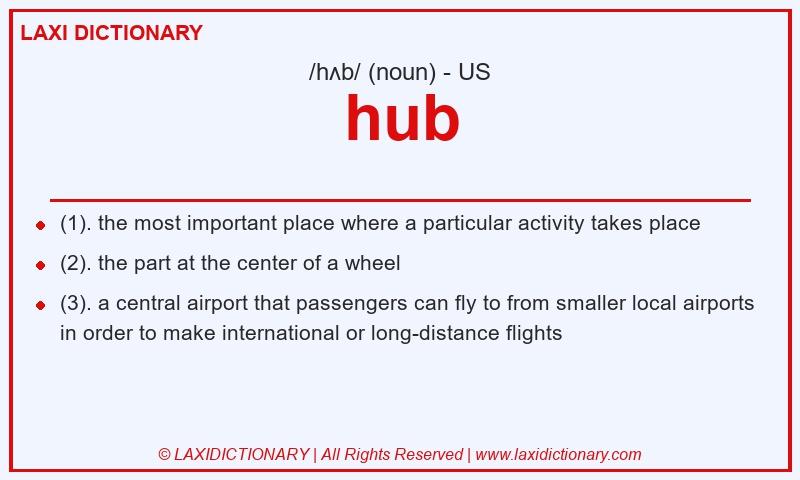 Definition hub in American English