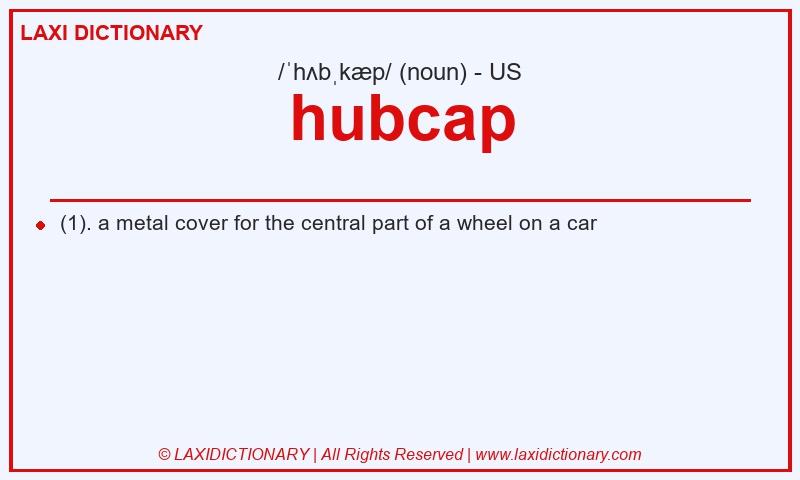 Definition hubcap in American English