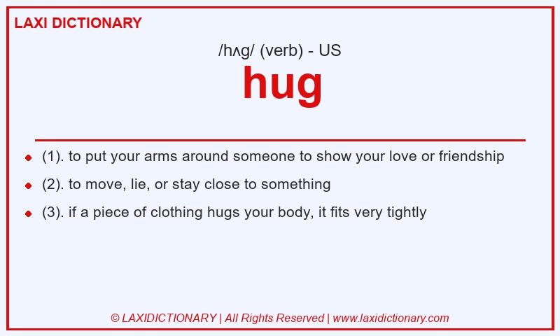 Definition hug in American English