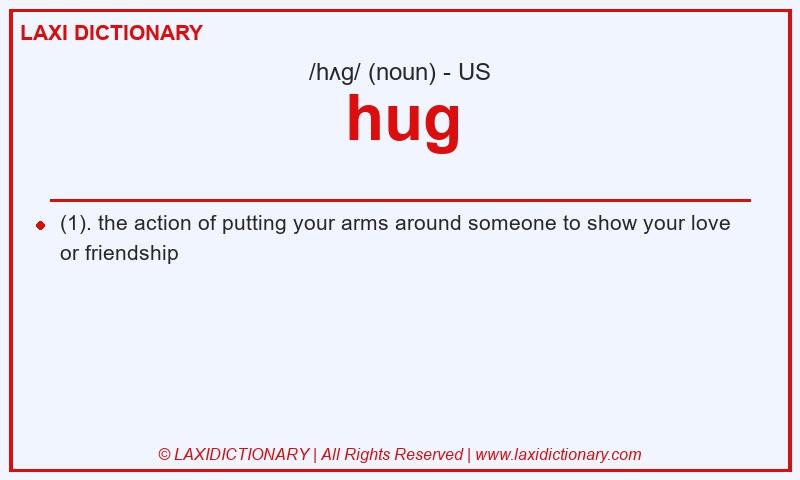 Definition hug in American English