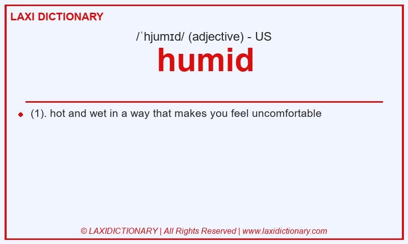 Definition humid in American English