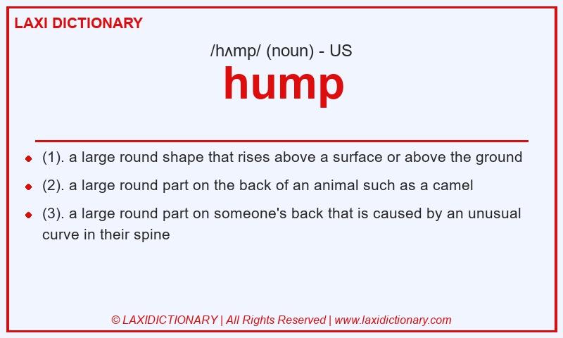 Definition hump in American English