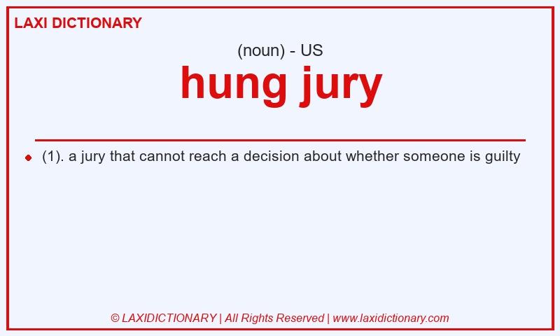 Definition hung jury in American English