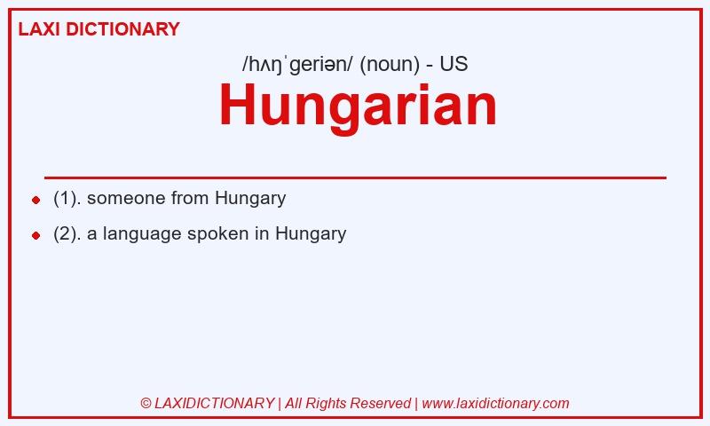 Definition Hungarian in American English