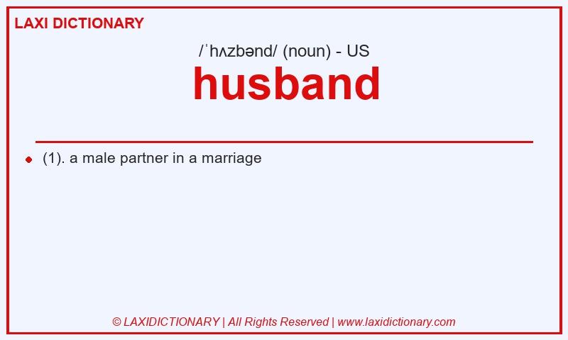 Definition husband in American English