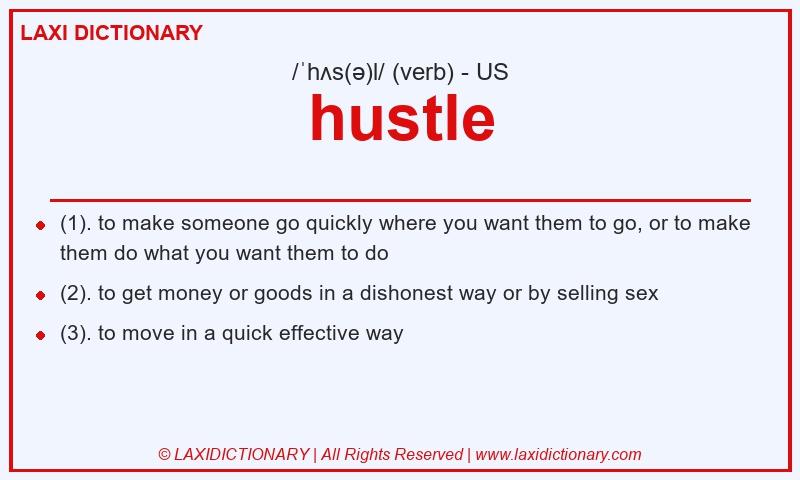 Definition hustle in American English
