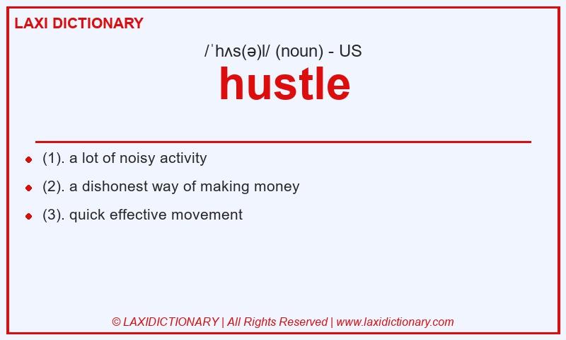 Definition hustle in American English