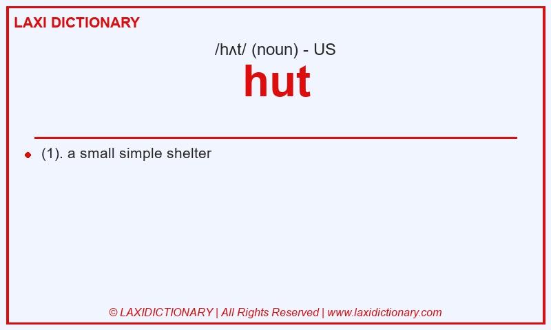 Definition hut in American English