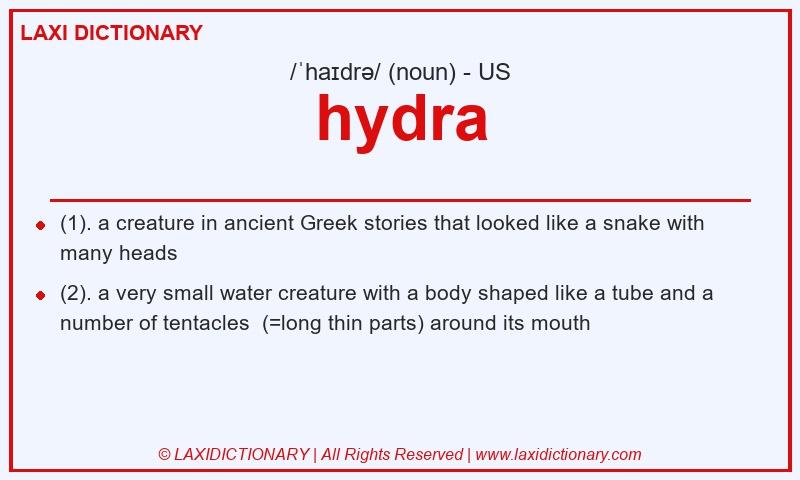 Definition hydra in American English