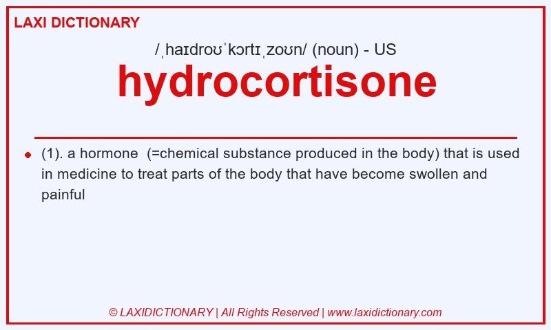 Definition hydrocortisone in American English