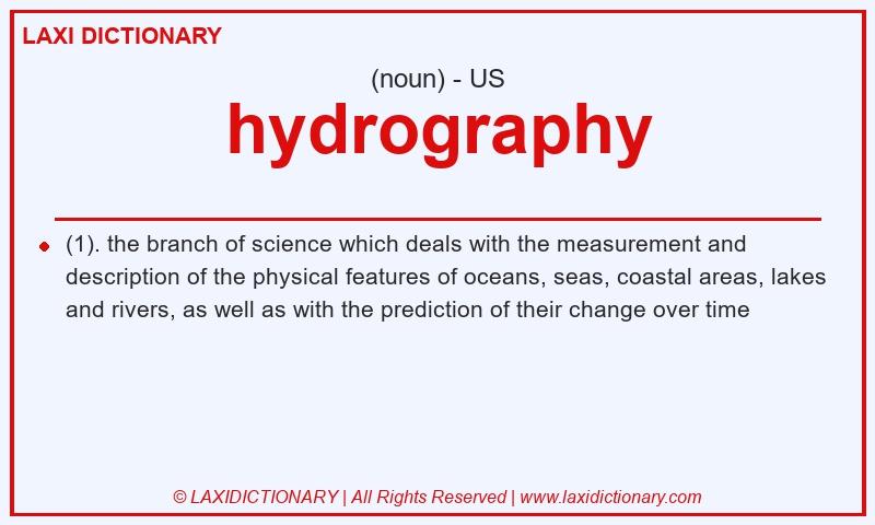 Definition hydrography in American English