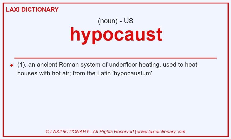 Definition hypocaust in American English