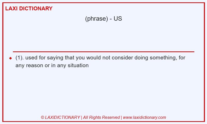 Definition  in American English