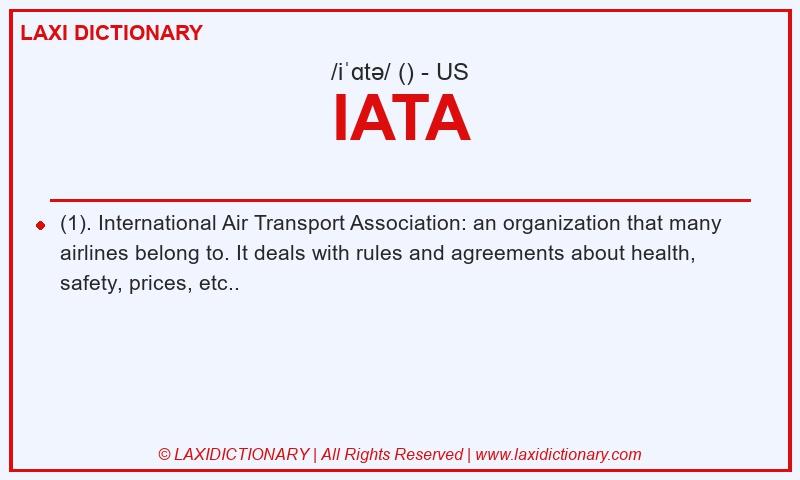 Definition IATA in American English