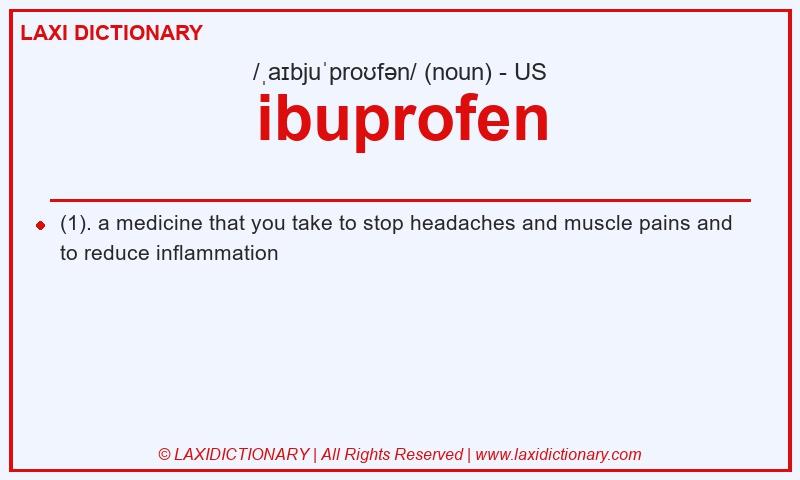 Definition ibuprofen in American English