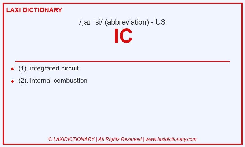 Definition IC in American English