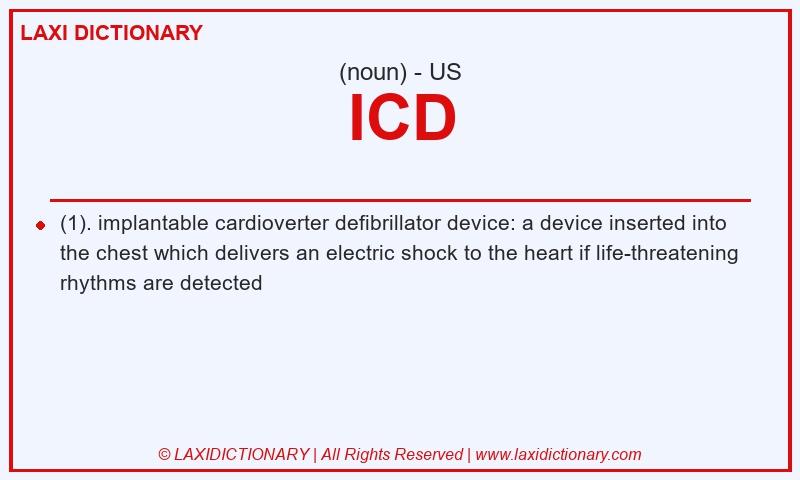 Definition ICD in American English
