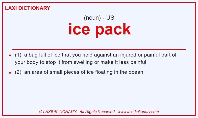 Definition ice pack in American English