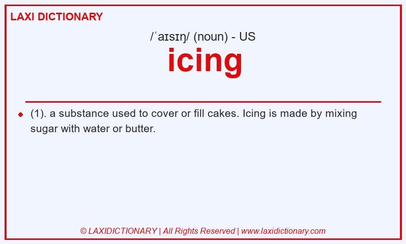 Definition icing in American English