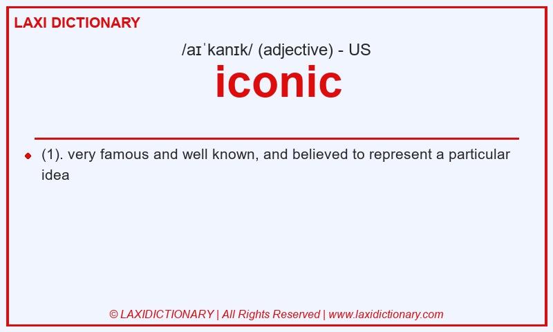 Definition iconic in American English
