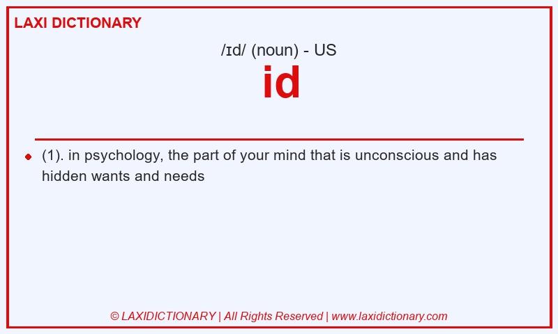 Definition id in American English