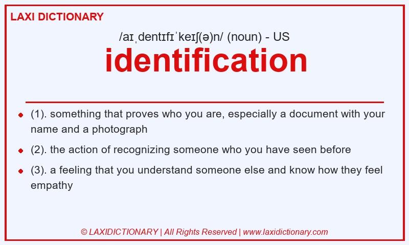 Definition identification in American English