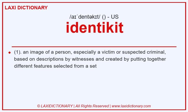 Definition identikit in American English