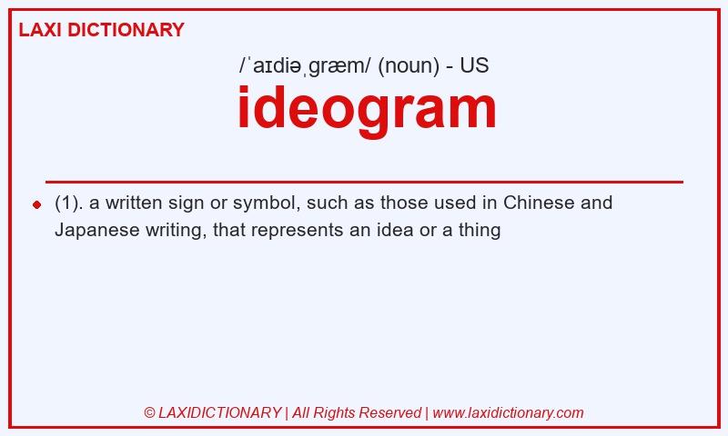 Definition ideogram in American English