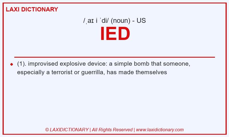 Definition IED in American English