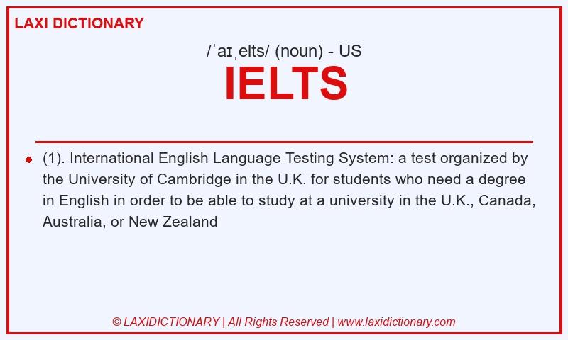 Definition IELTS in American English