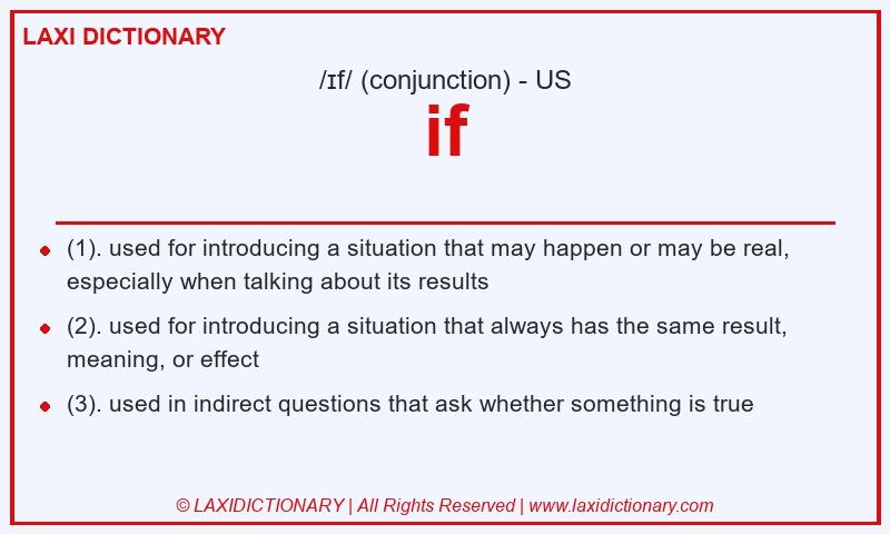 Definition if in American English