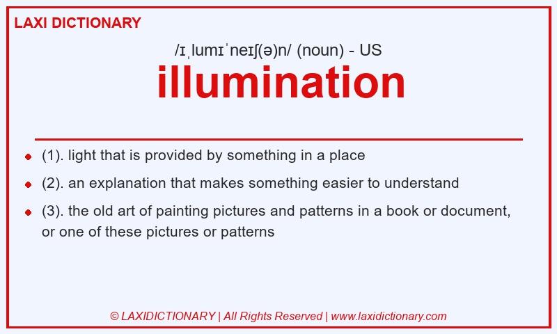 Definition illumination in American English