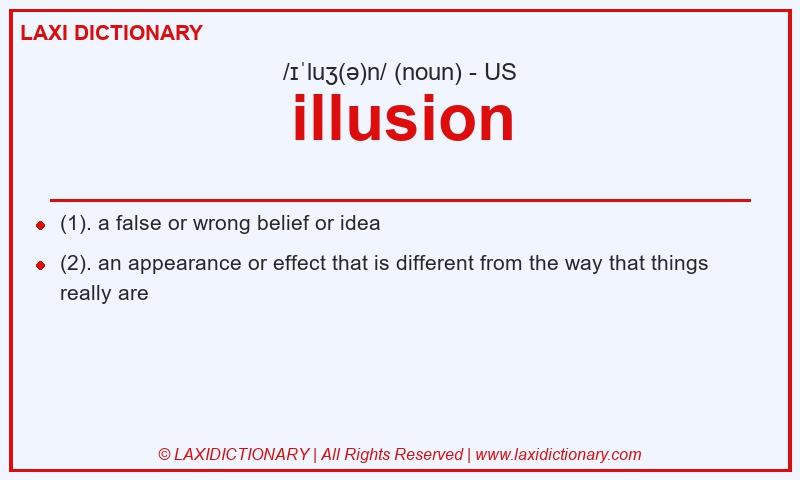 Definition illusion in American English
