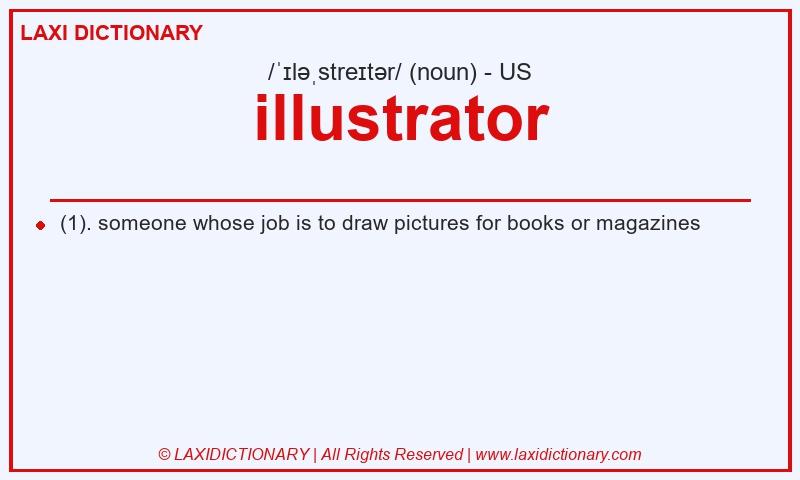 Definition illustrator in American English