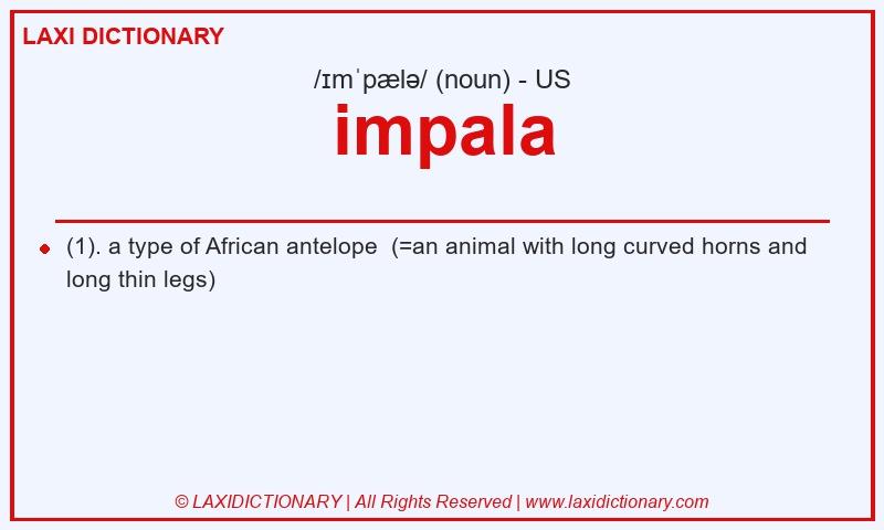 Definition impala in American English