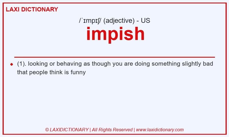 Definition impish in American English